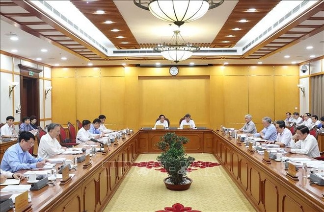 An overview of the meeting on May 3 (Photo: VNA) uuid5bc124d7-ba20-406d-a5fb-6816ee7fed61code001library1type1mode1loctruecaptrue.jpg