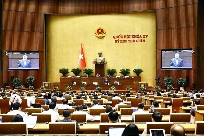 A plenary sitting the 9th session of the 15th National Assembly (Photo: VNA)