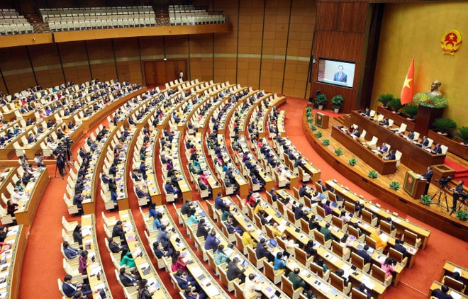 At the opening session of the the 15th NA’s ninth session in Hanoi on May 5. (Photo: VNA) man2.jpg