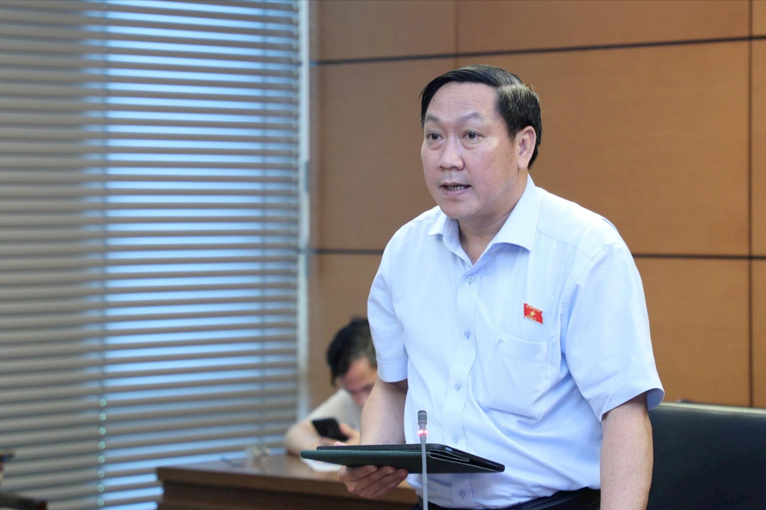 ĐBQH Bùi Xuân Thống (Đồng Nai) phát biểu. Ảnh: Khánh Duy