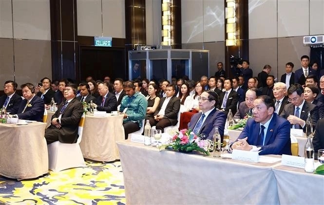 Prime Minister Pham Minh Chinh at the Vietnam–Malaysia Business Meeting in Kuala Lumpur on May 25. (Photo: VNA)