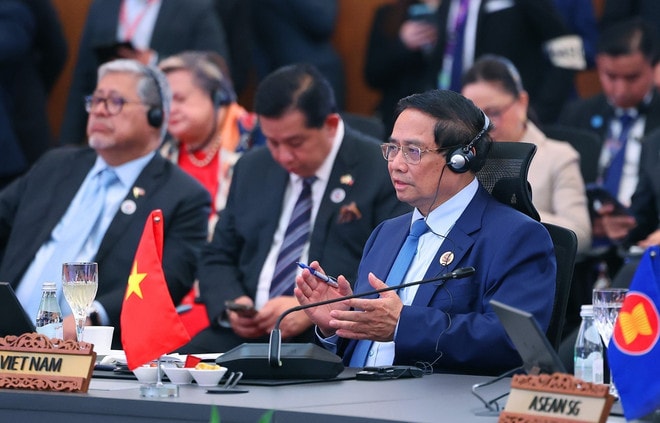 PM Pham Minh Chinh speaks at the Summit (Photo: VNA) jg.jpg
