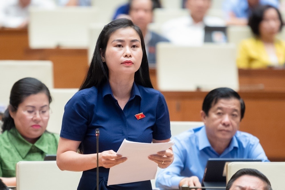 Ảnh 1- Đại biểu Đặng Thị Bảo Trinh - Đoàn ĐBQH tỉnh Quảng Nam. Ảnh qhvn