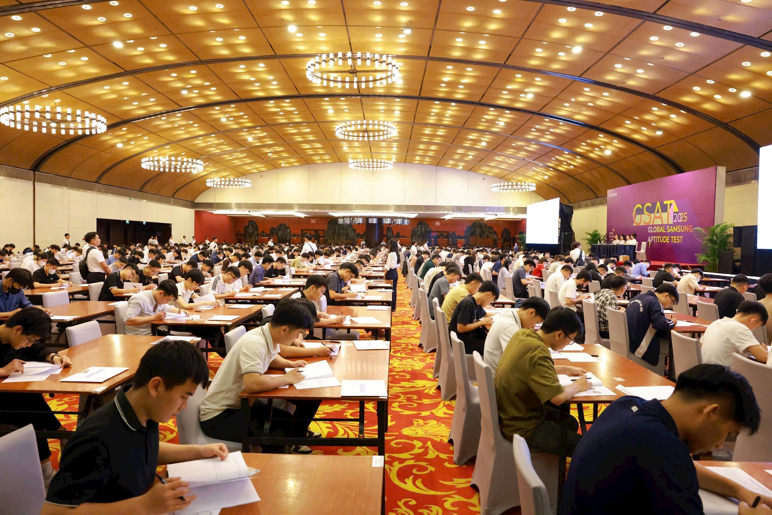Hình ảnh 1 trong số các phòng thi GSAT đợt 1 - 2025