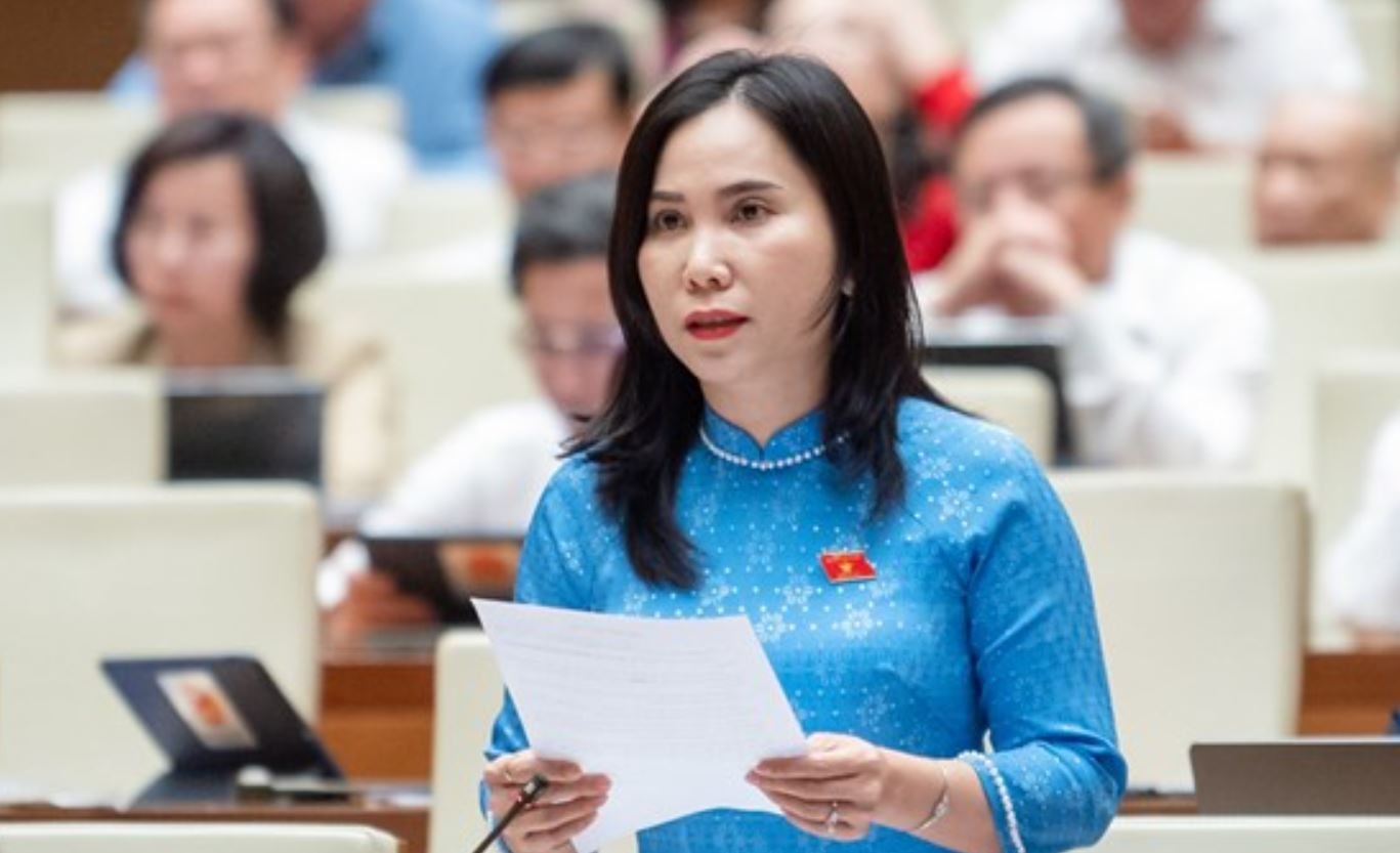 Ảnh 1- Đại biểu Lê Thị Ngọc Linh - Đoàn Đại biểu Quốc hội tỉnh Bạc Liêu. Ảnh qhvn
