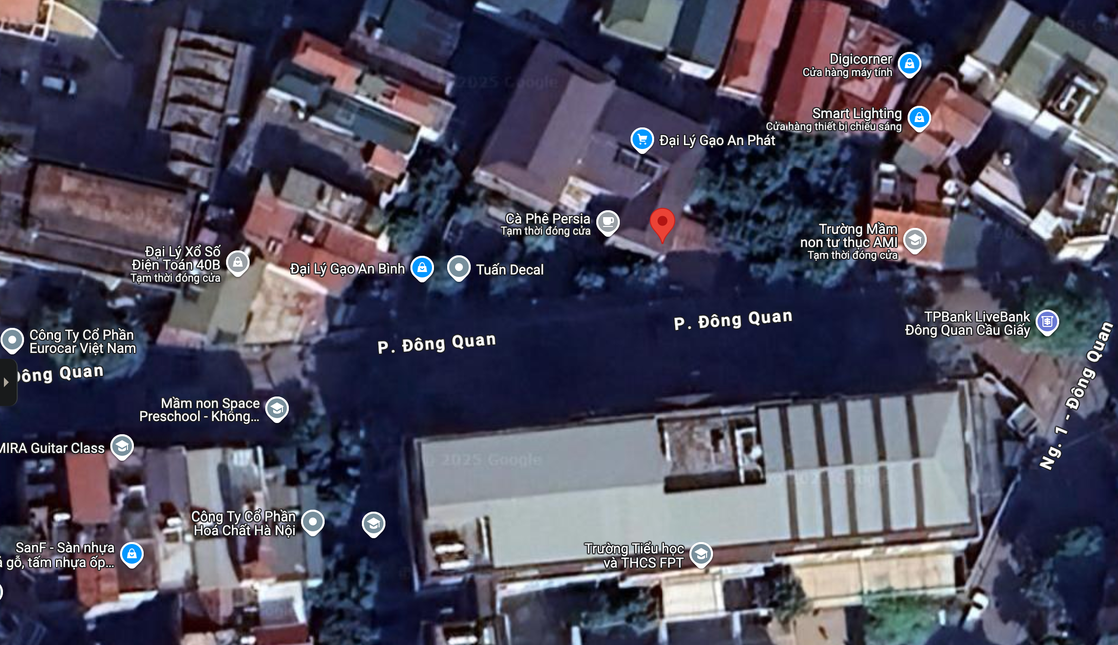 Cửa hàng gas vi phạm nằm ở vị trí