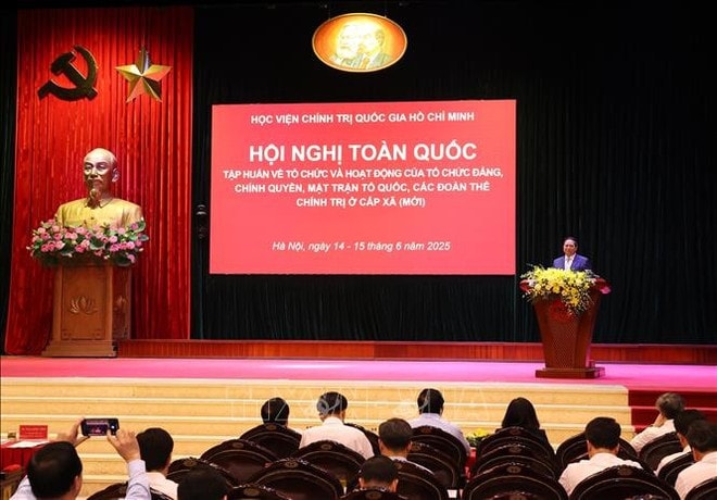An overview of the national training conference (Photo: VNA) minh-chinh.jpg
