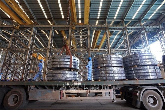 Vietnamese steel and mechanical engineering firms are poised for investment boost if the revised railway law is adopted. (Photo: VNA) anhthep.jpg