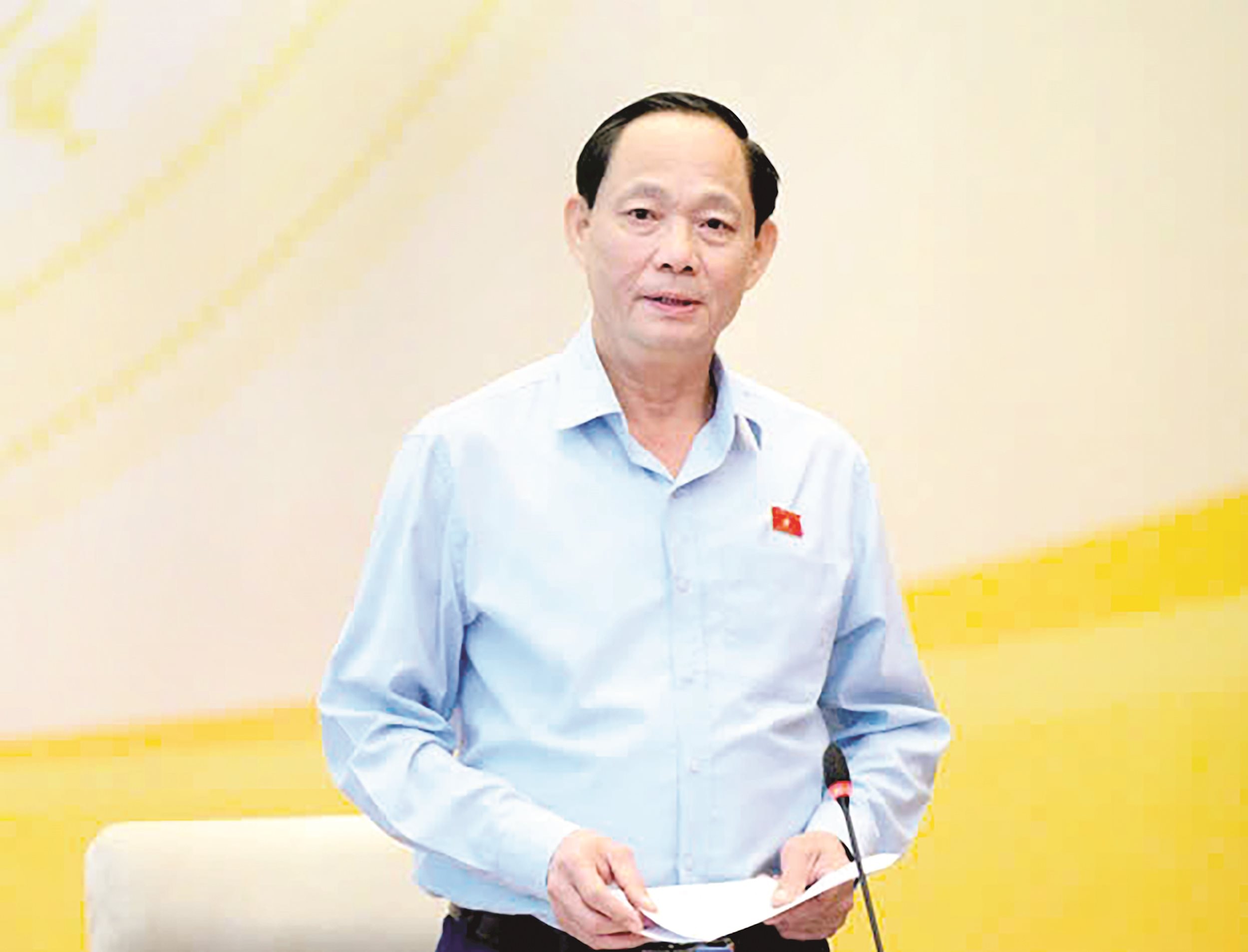 Phó Chủ tịch Quốc hội Trần Quang Phương phát biểu