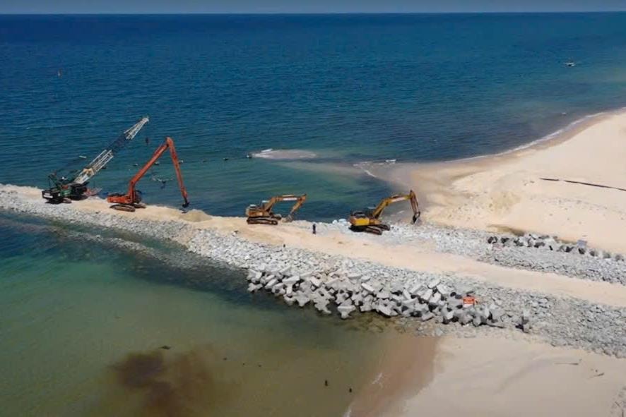 Khu vực thi côn Dự án Khu bến cảng Mỹ Thủy sẽ có 10 bến tàu 