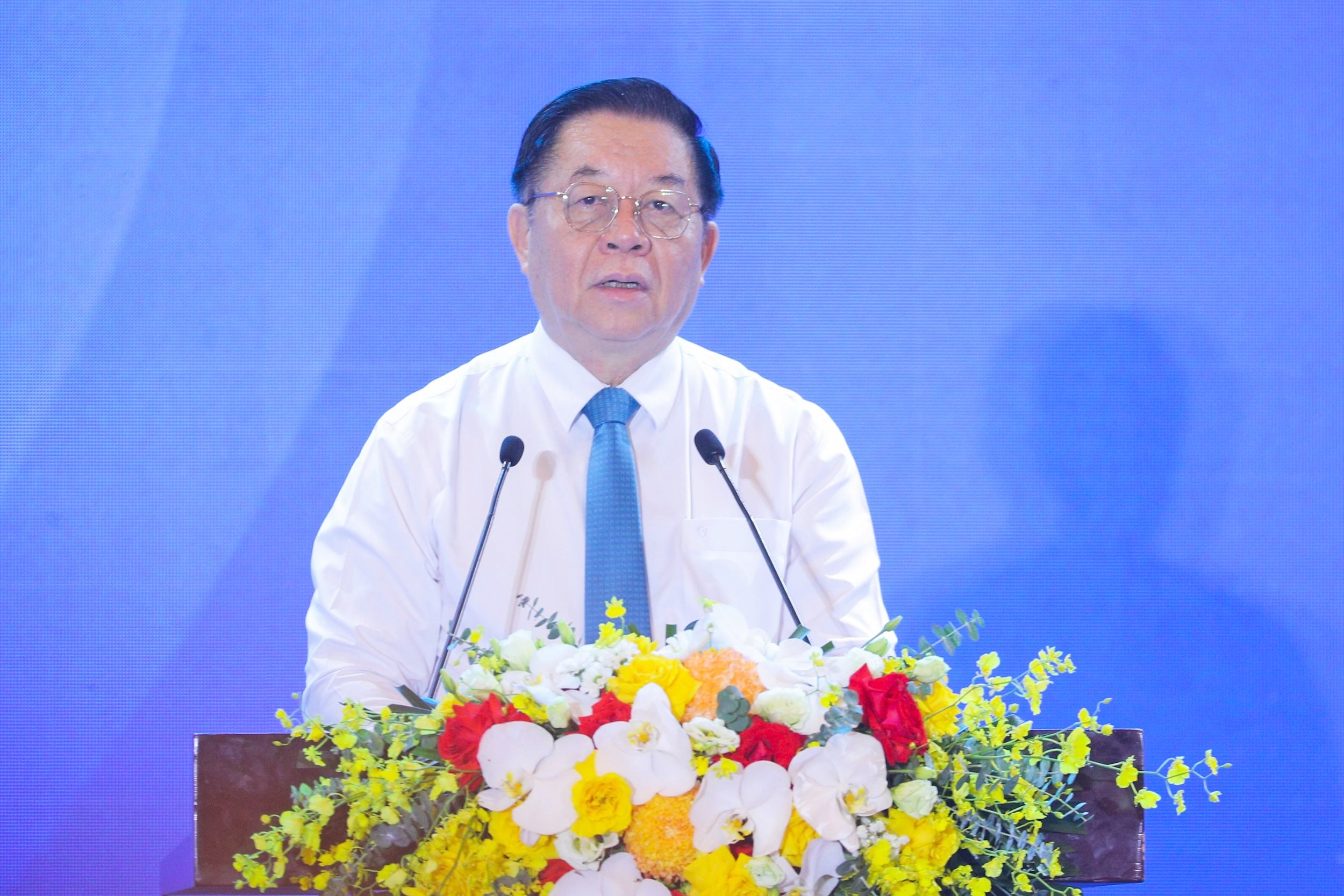 Trưởng Ban Tuyên giáo và Dân vận Trung ương Nguyễn Trọng Nghĩa phát biểu chỉ đạo Hội báo