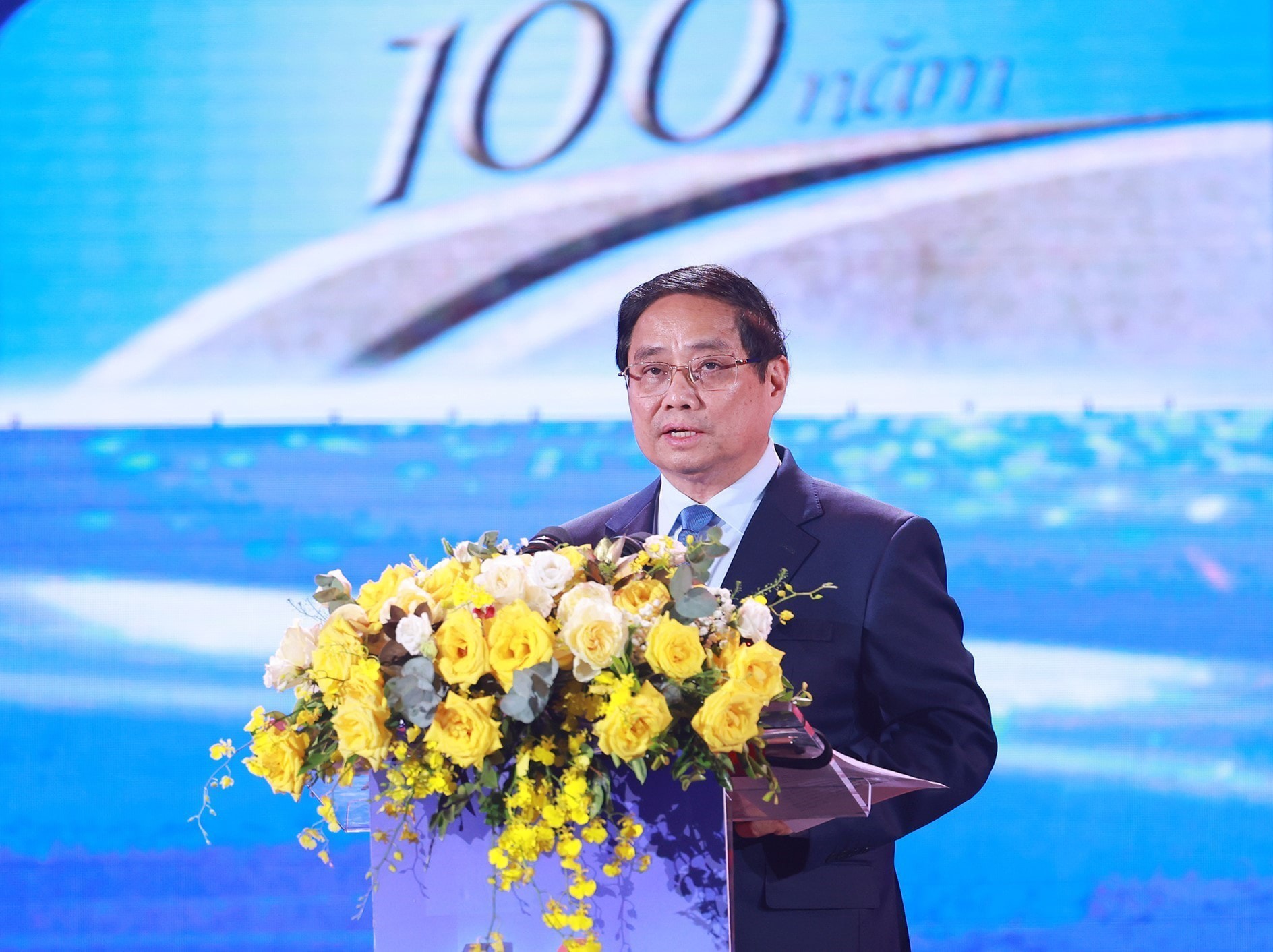 Thủ tướng Phạm Minh Chính phát biểu tại lễ trao giải. Ảnh: TTXVN