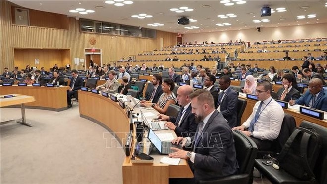 Delegates at the SPLOS 35 (Photo: VNA) hoi-nghi-unclos.jpg