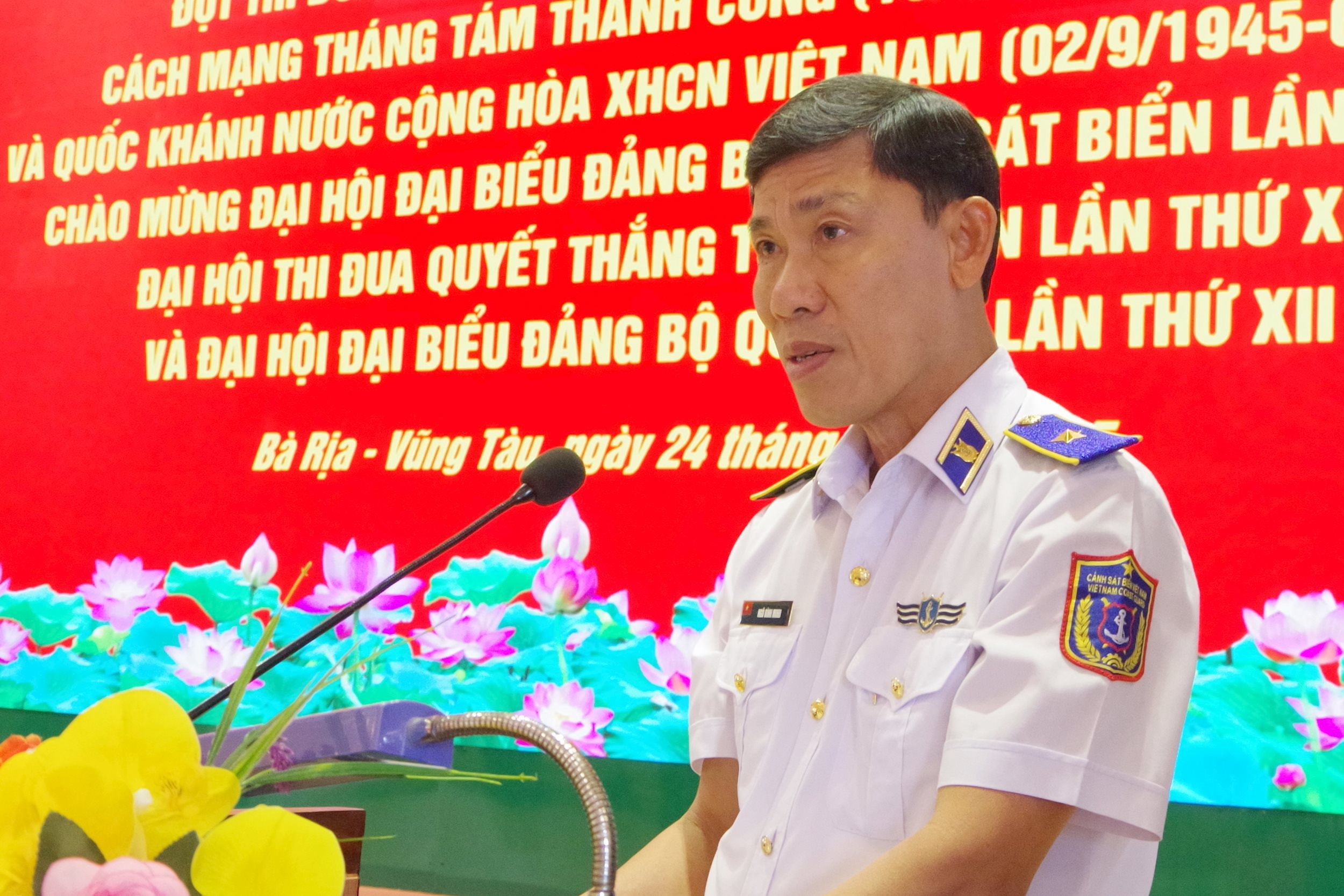 Thiếu tướng Ngô Bình Minh, Tư lệnh Vùng Cảnh sát biển 3 Phát biểu tại hội nghị