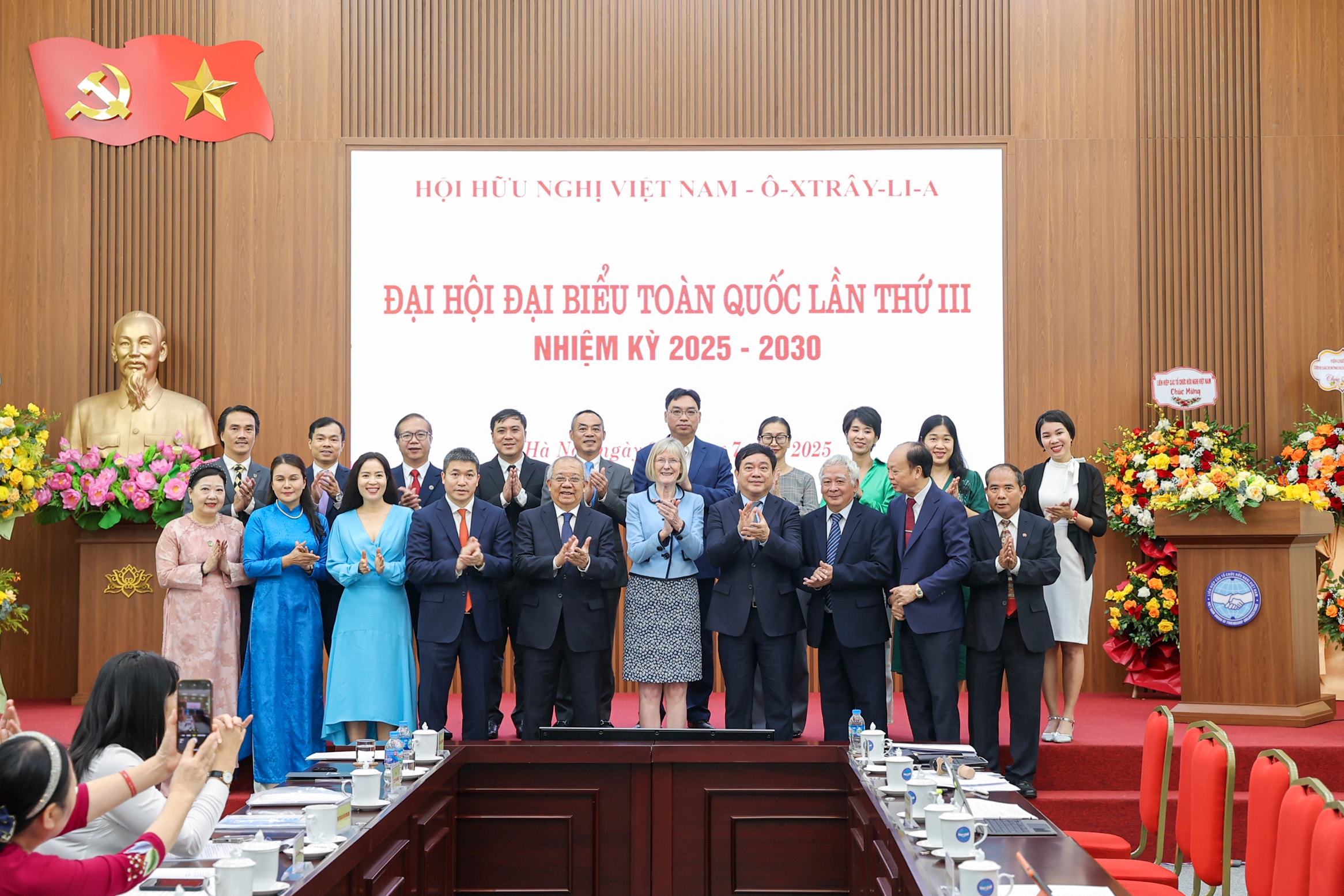an chấp hành Hội Hữu nghị Việt Nam - Australia nhiệm kỳ 3 (2025 - 2030) được bầu sau Đại hội