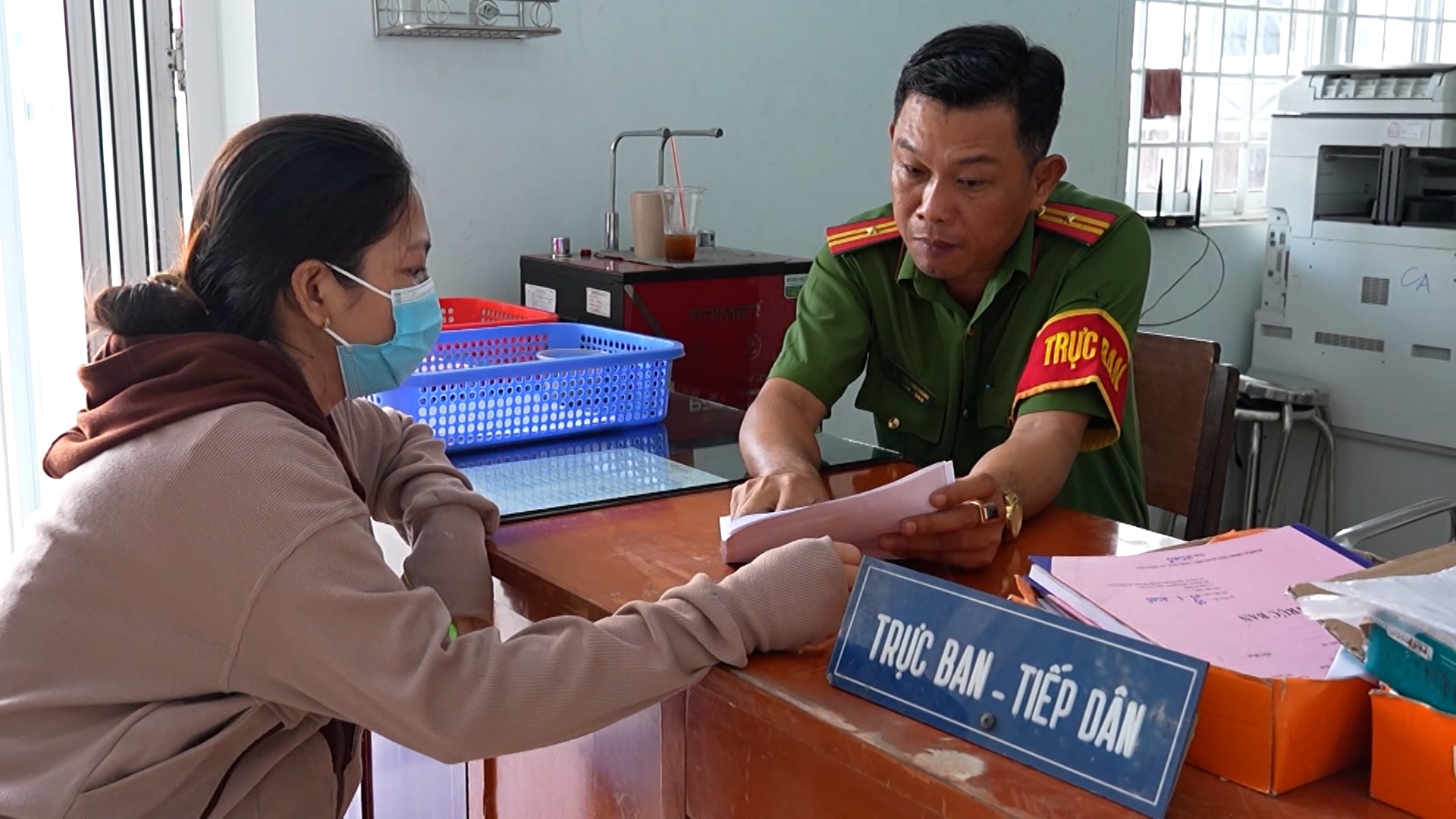 Công an phường Mỹ Tho, tỉnh Đồng Tháp tiếp công dân