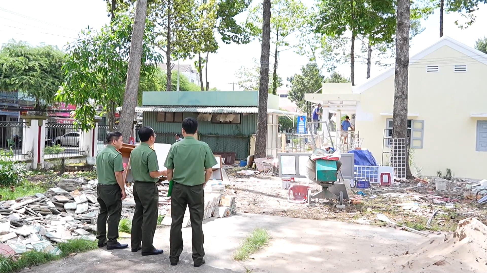 Phòng Hậu cần Công an tỉnh khảo sát cơ sở vật chất