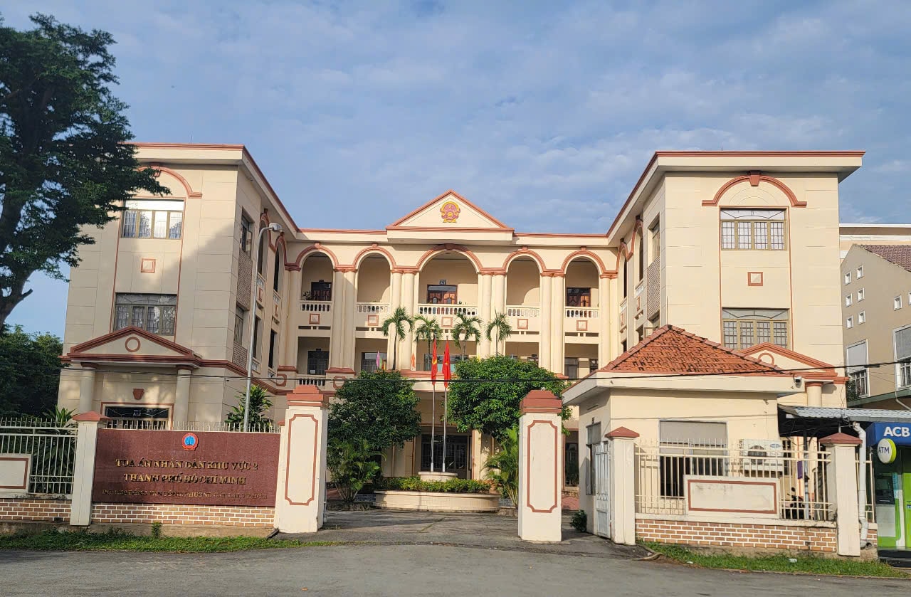 Tòa án nhân dân khu vực 2 tại số 1400 Đồng Văn Cống, phường Cát Lái, TP. Hồ Chí Minh. Ảnh: Quang Phương