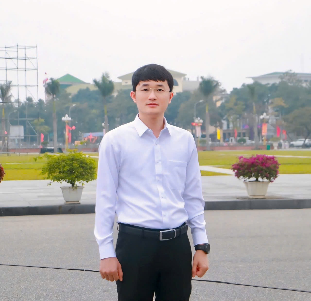 Bí thư đảng ủy xã Bích Hào Trần Linh. Ảnh: H.Phong