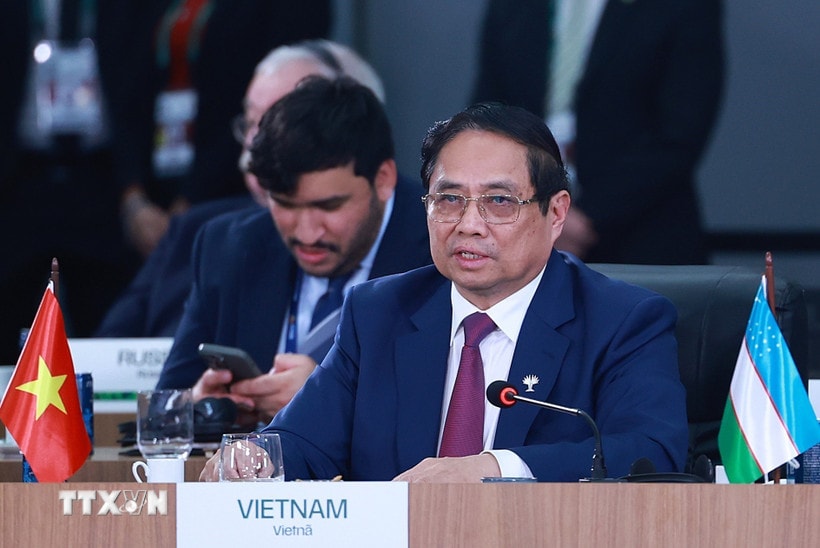 Thủ tướng Phạm Minh Chính phát biểu tại Phiên thảo luận cấp cao