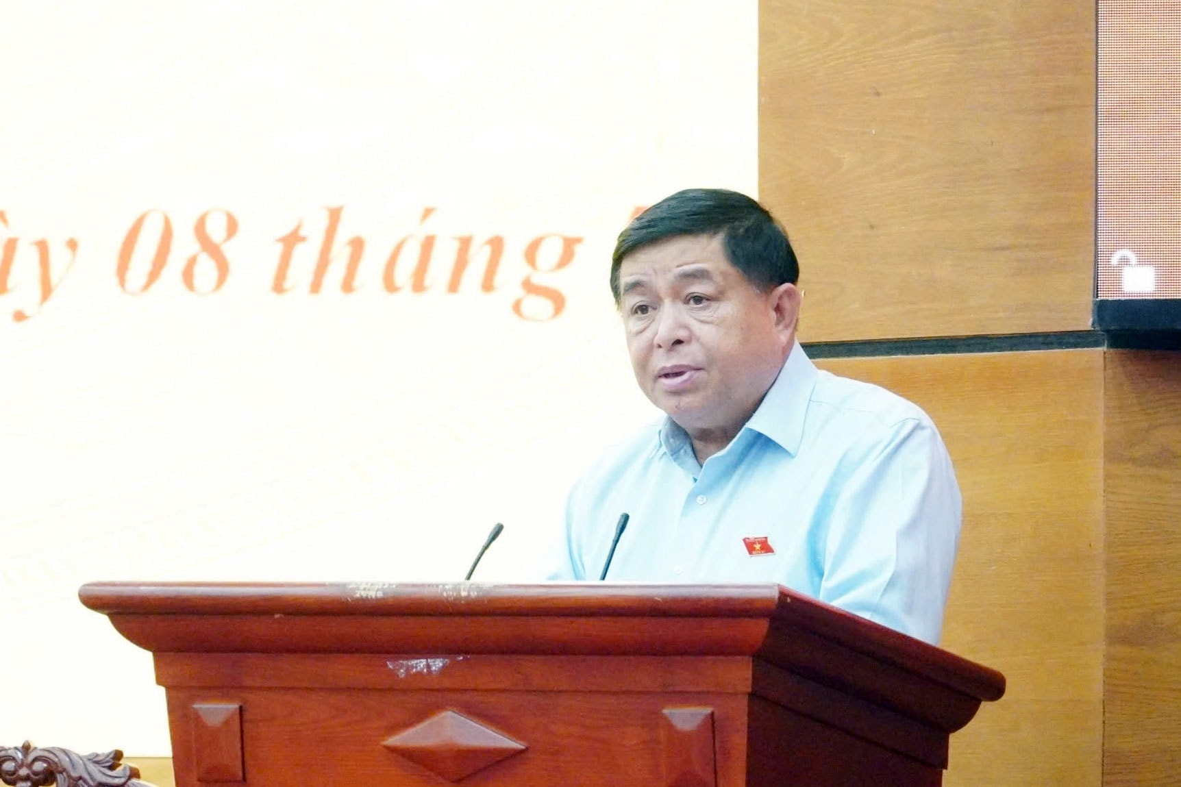 Phó Thủ tướng Chính phủ Nguyễn Chí Dũng phát biểu tại Hội nghị. Ảnh: Khánh Trinh