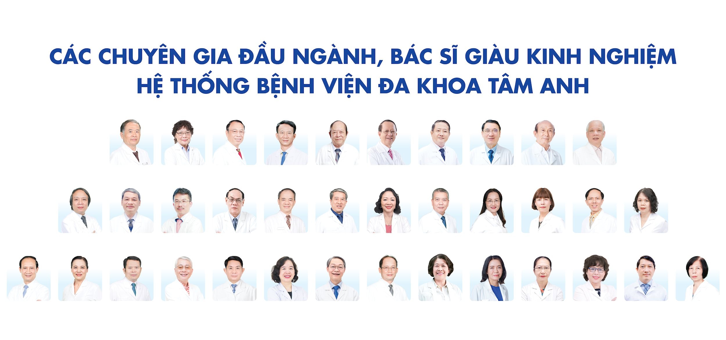 Hệ thống BVĐK Tâm Anh hội tụ đông đảo đội ngũ chuyên gia đầu ngành