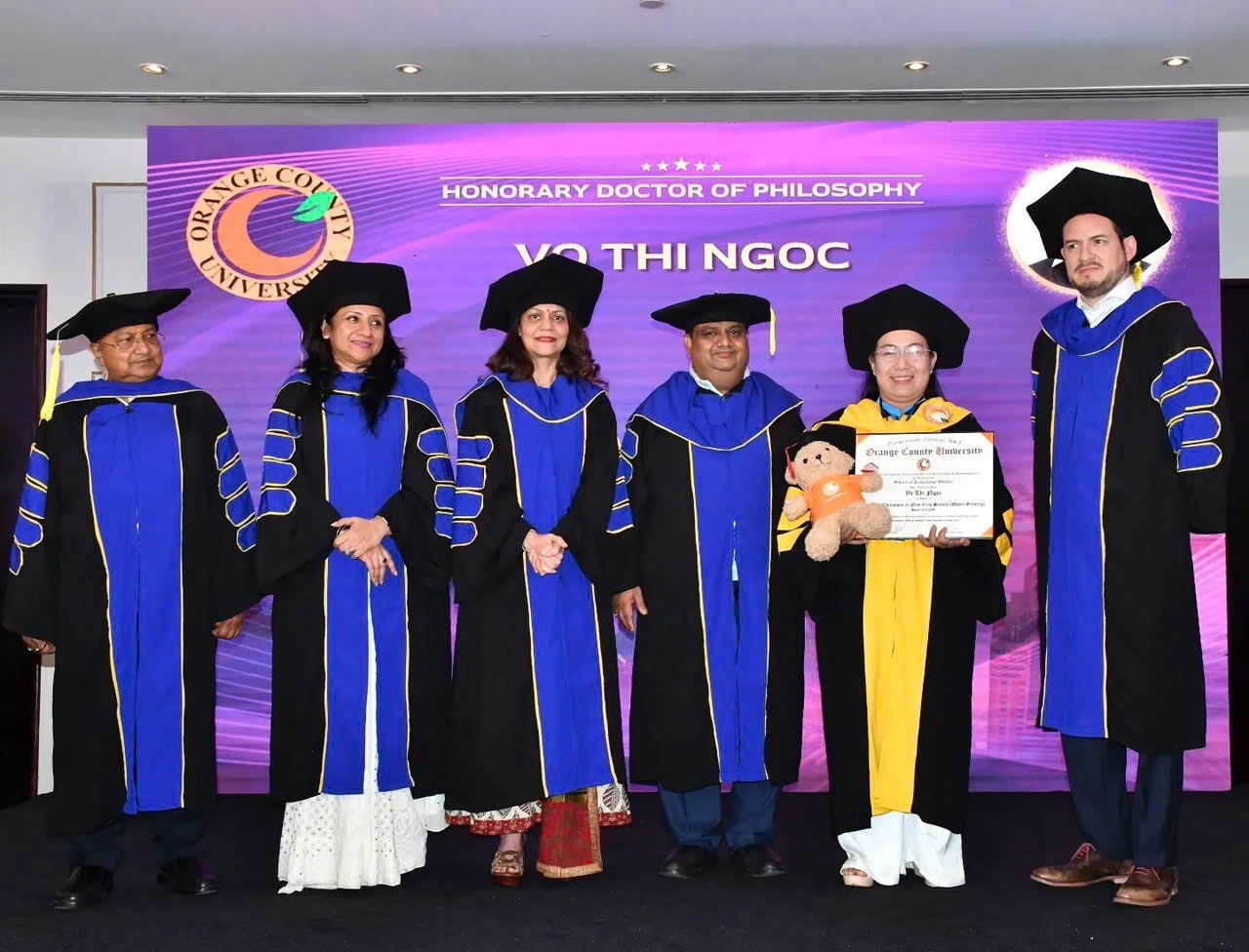 Kỹ sư Võ Thị Ngọc nhận bằng Tiến sỹ danh dự về đề tài Sâm Nữ hoàng của Đại học quốc tế Hoa Kỳ