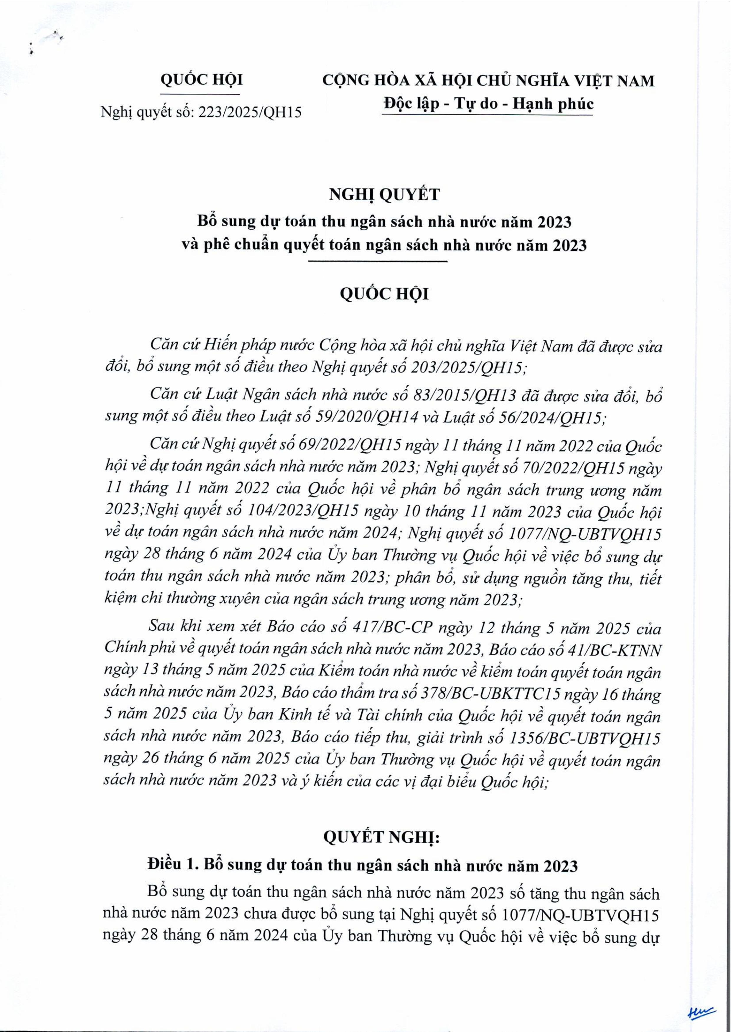 D63_NQ223_NQ bsung du toan thu NSNN va phe chuan QT NSNN 2023___20250703160952-hình ảnh-0