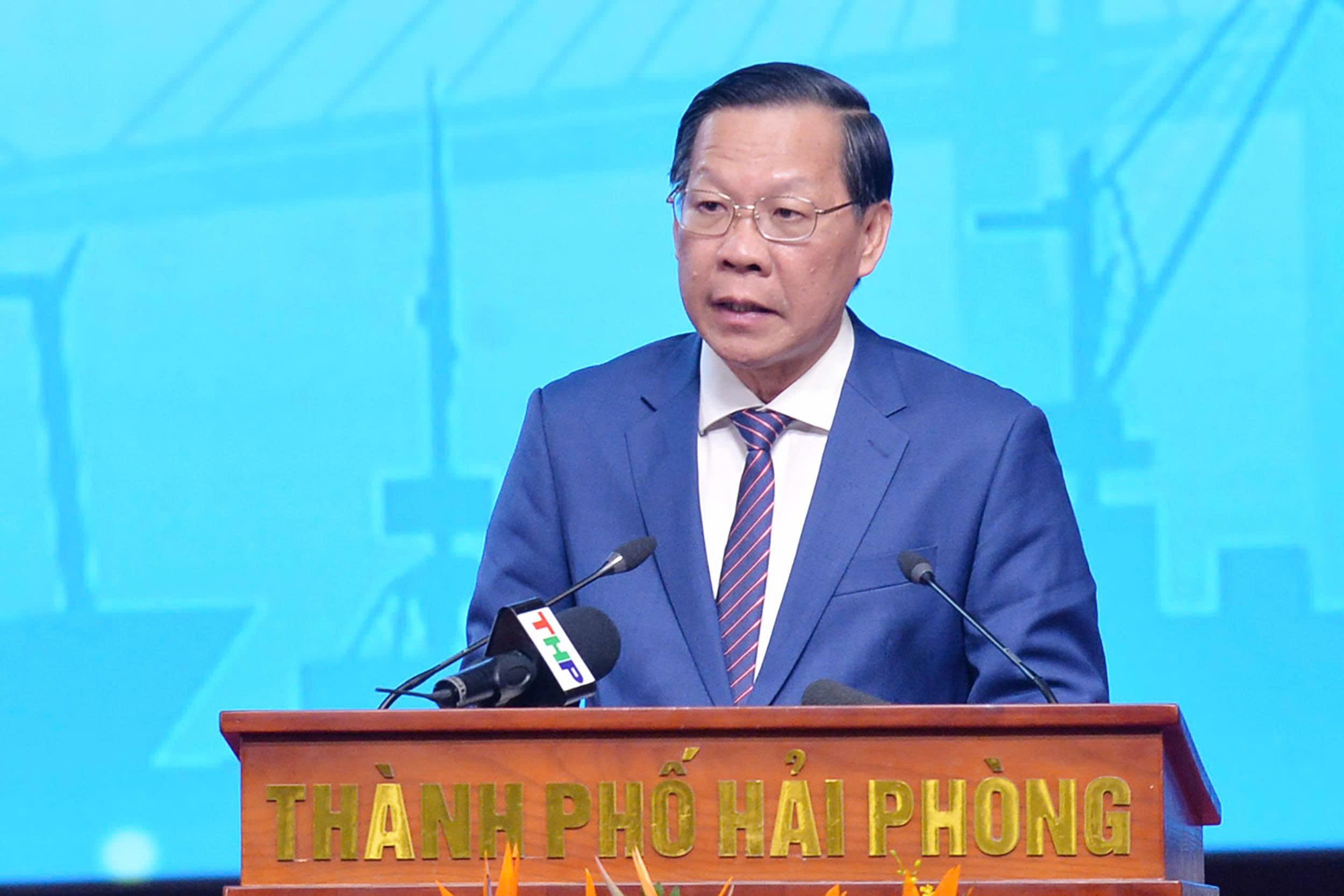 Chủ nhiệm Ủy ban Kinh tế và Tài chính Phan Văn Mãi công bố Nghị quyết của Quốc hội về thí điểm một số cơ chế, chính sách đặc thù phát triển Thành phố Hải Phòng.