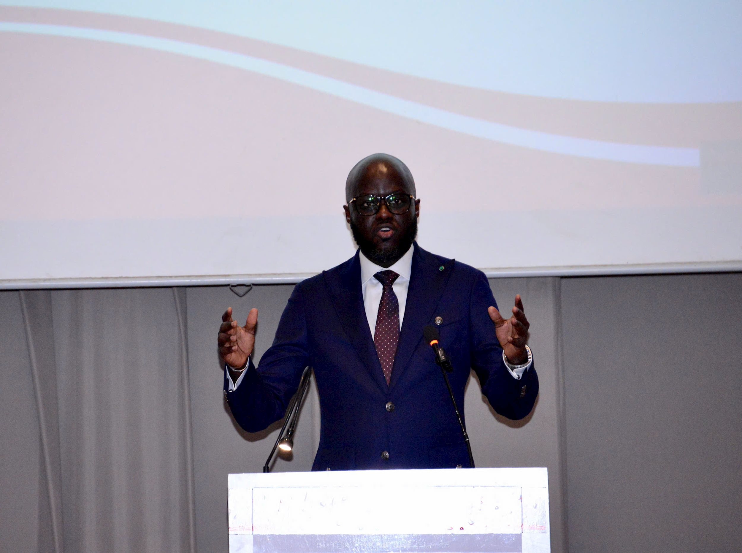 Chủ tịch Quốc hội Senegal El Malick Ndiaye phát biểu khai mạc Tọa đàm chính sách thúc đẩy hợp tác Việt Nam - Senegal