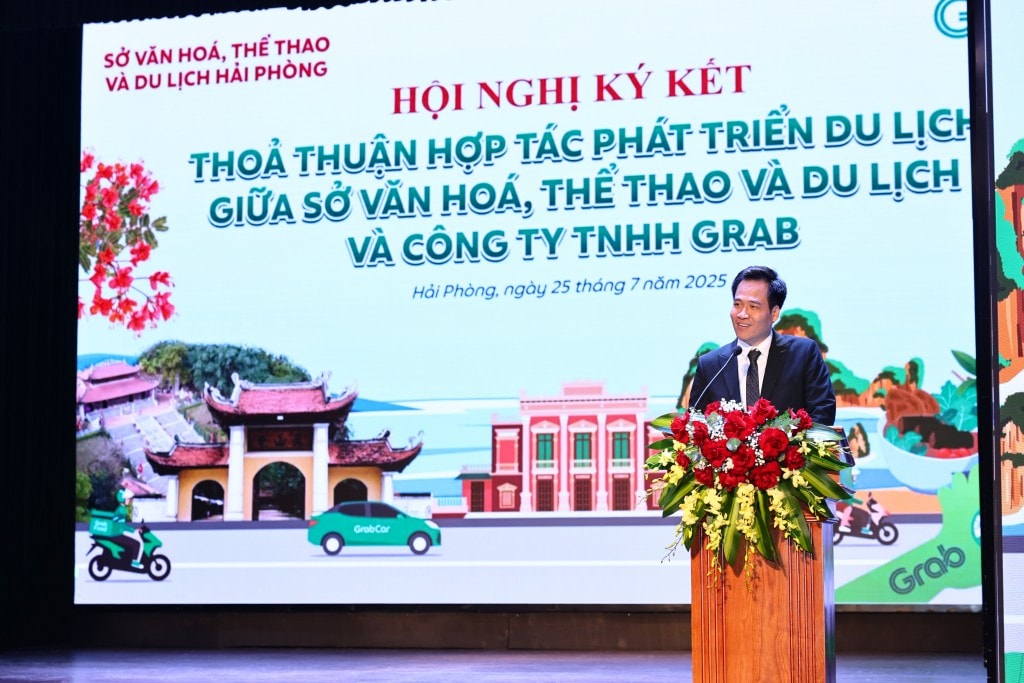 Ông Mã Tuấn Trọng, Giám đốc Điều hành Grab Việt Nam chia sẻ tại buổi lễ Ông Mã Tuấn Trọng, Giám đốc Điều hành Grab Việt Nam chia sẻ tại buổi lễ