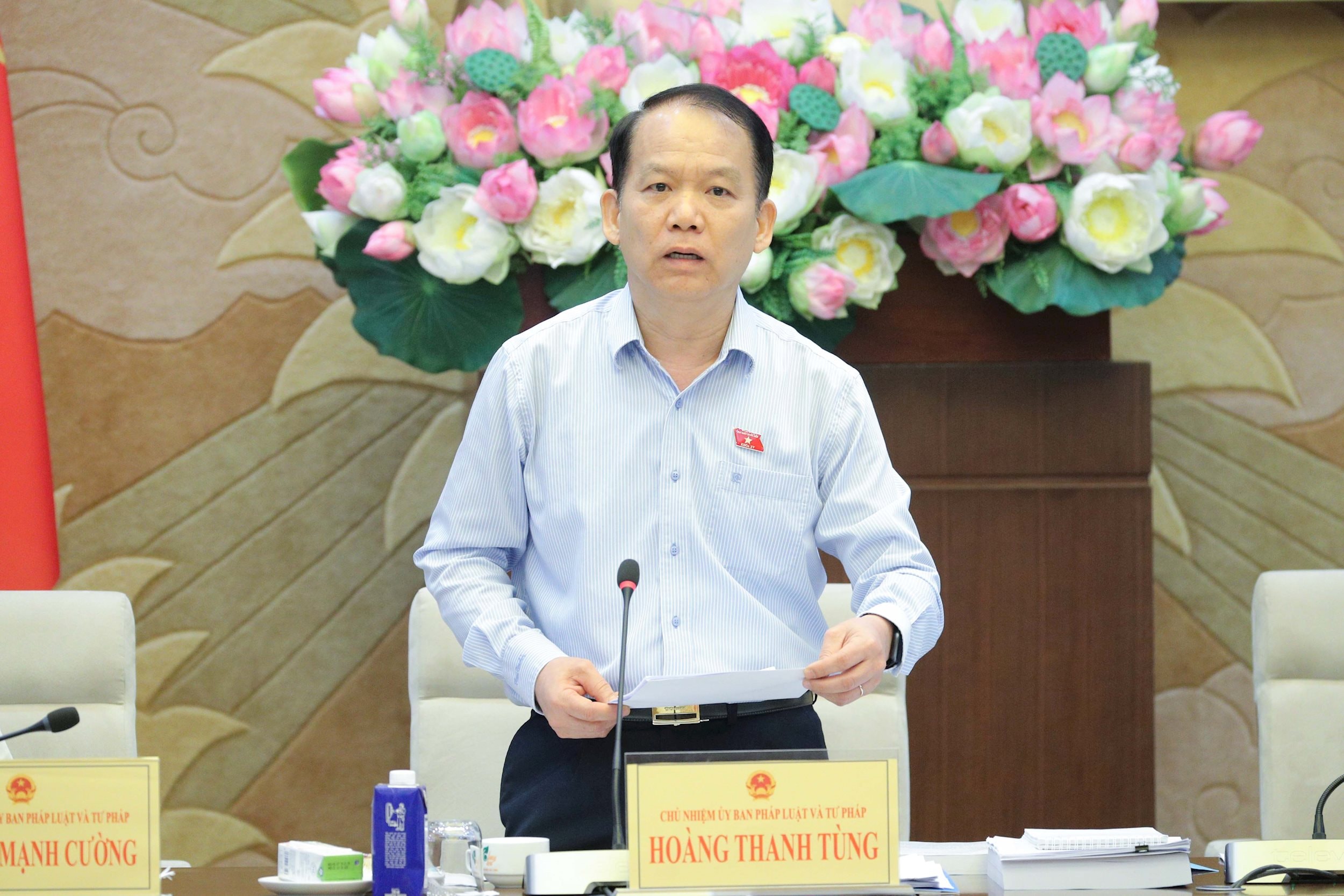 Chủ nhiệm Ủy ban Pháp luật và Tư pháp Hoàng Thanh Tùng