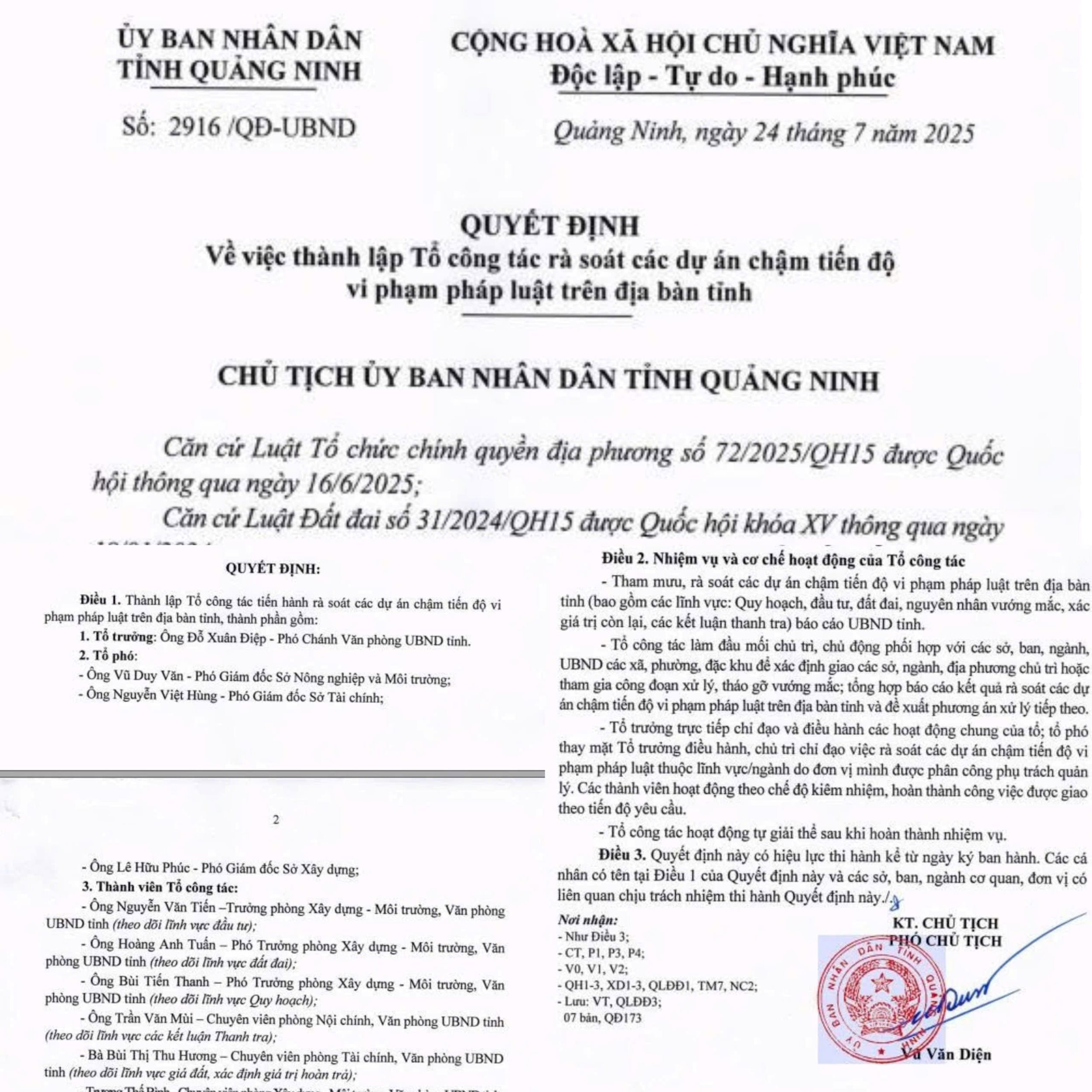 kiem tra du an cham tien do_Quang Ninh