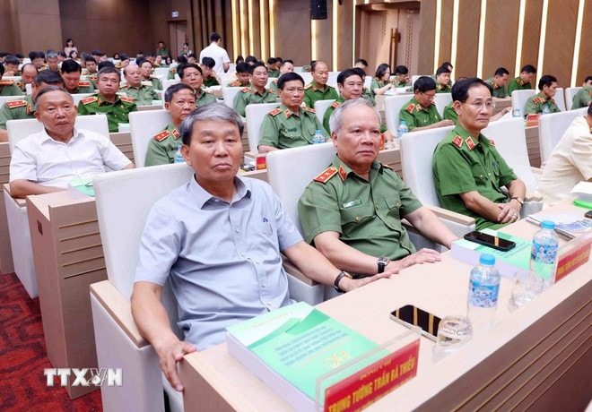 Các đại biểu tham dự hội thảo. (Ảnh: Phạm Kiên/TTXVN) ttxvn-cong-an-nhan-dan-6.jpg