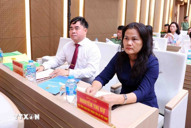 Các đại biểu tham dự hội thảo. (Ảnh: Phạm Kiên/TTXVN) ttxvn-cong-an-nhan-dan-2.jpg