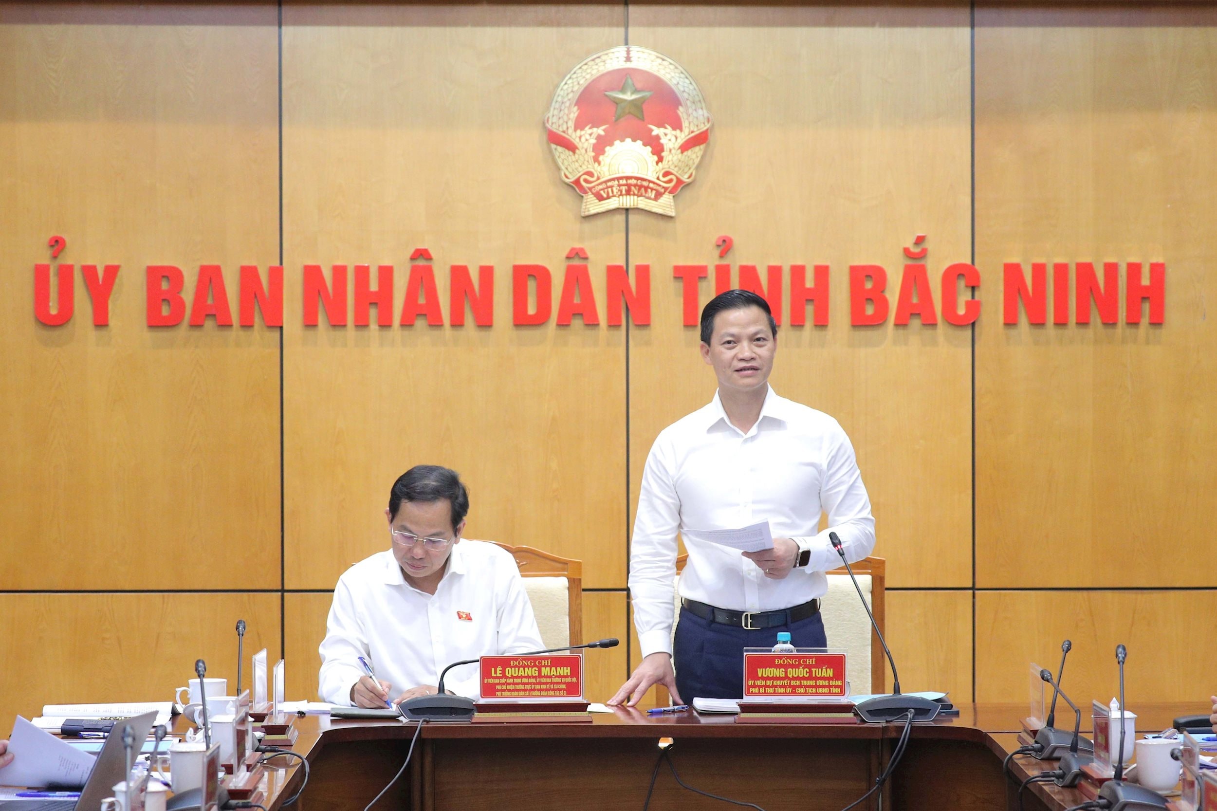 Phó Bí thư tỉnh ủy - Chủ tịch UBND tỉnh Bắc Ninh Vương Quốc Tuấn