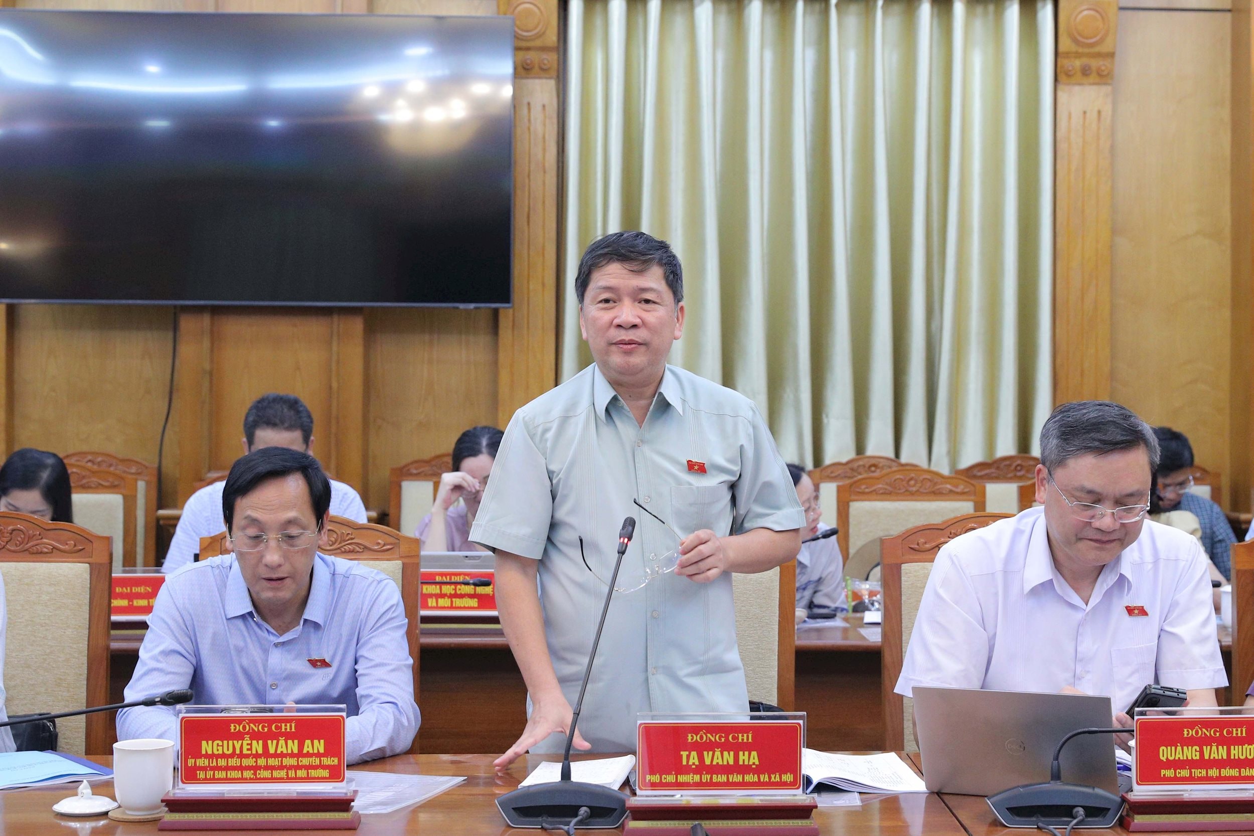 Phó Chủ nhiệm Ủy ban Văn hóa và Xã hội Tạ Văn Hạ