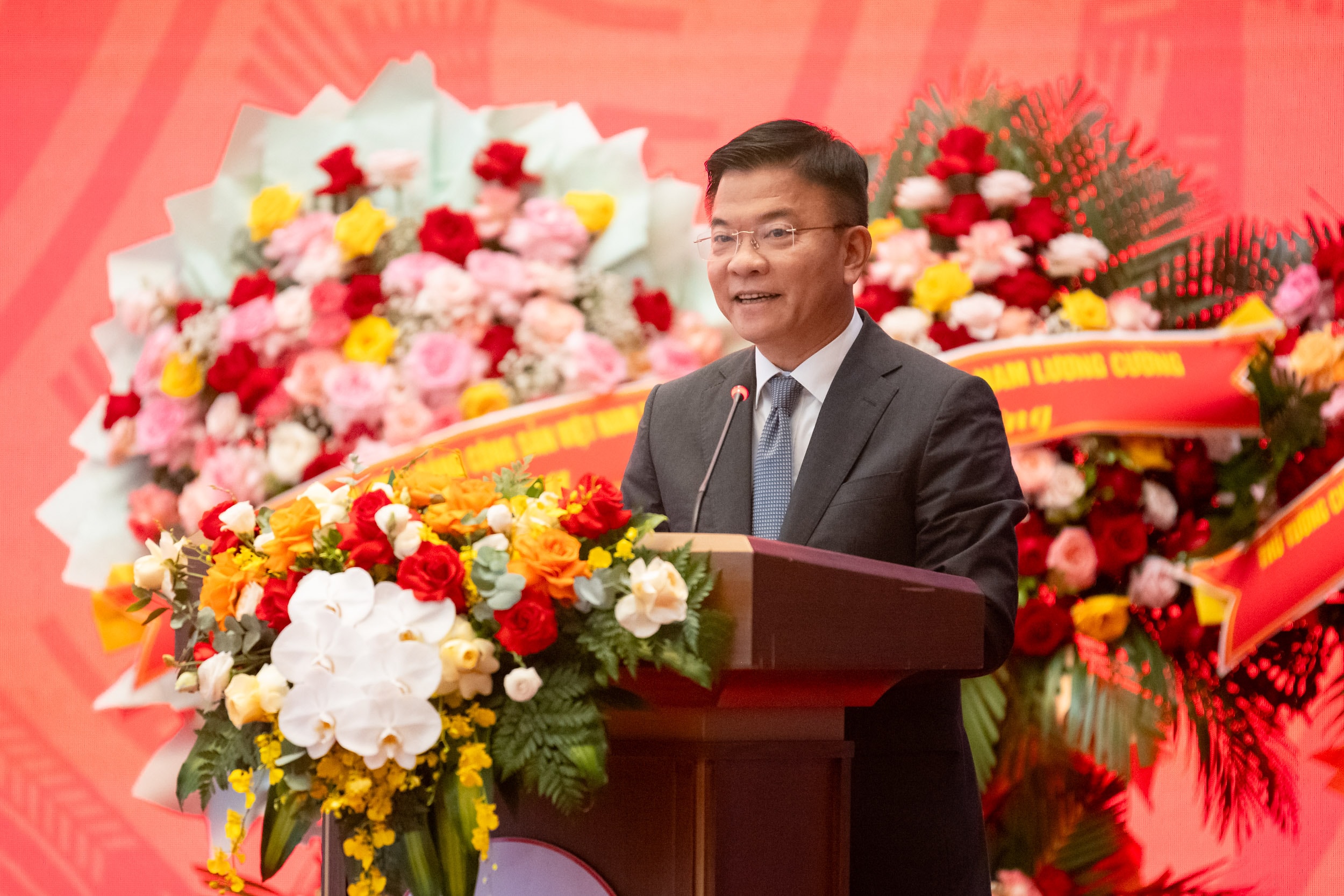 Phó Thủ tướng Chính phủ Lê Thành Long phát biểu. Ảnh: Phạm Thắng