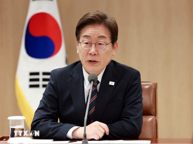Tổng thống Hàn Quốc Lee Jae Myung. (Ảnh: Yonhap/TTXVN)