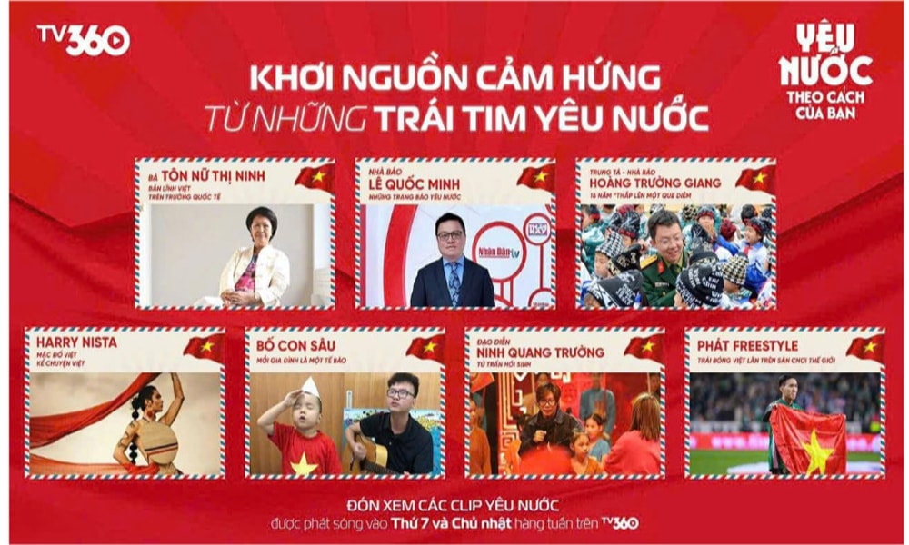 Chương trình Yêu nước theo cách của bạn do TV360 khởi xướng