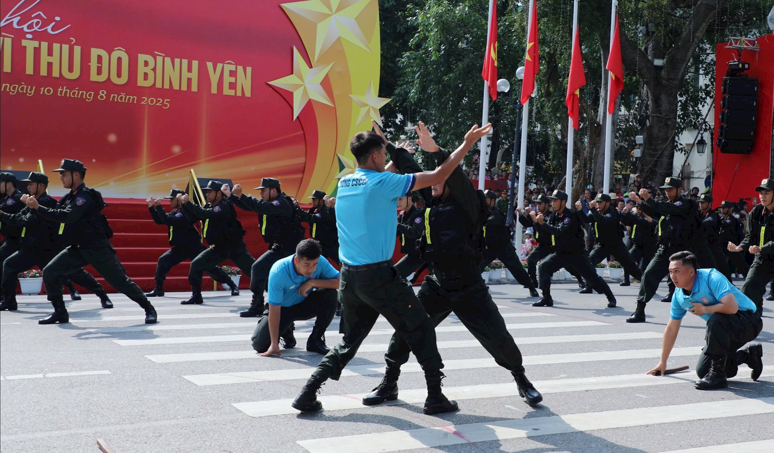 Võ thuật không chỉ để biểu diễn, mà còn để bảo vệ bình yên Thủ đô.