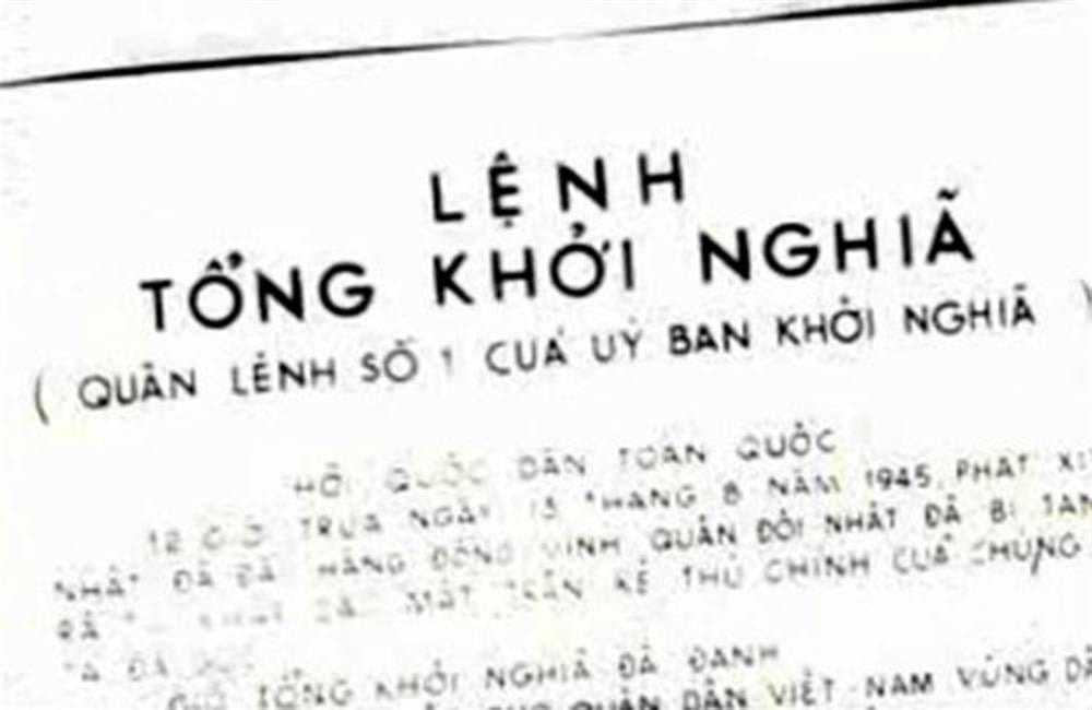 Quân lệnh số 1 của Uỷ ban Khởi nghĩa toàn quốc
