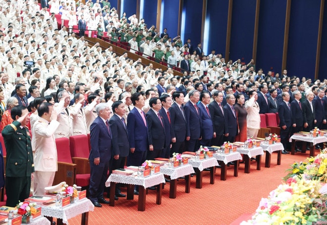 At the ceremony marking the 80th anniversary of the Vietnam People's Public Security Forces (August 19, 1945 – 2025) and the 20th anniversary of the All-People Security Safeguard Festival (August 19, 2005), in Hanoi on August 17. (Photo: VNA) to-lam-3.jpg