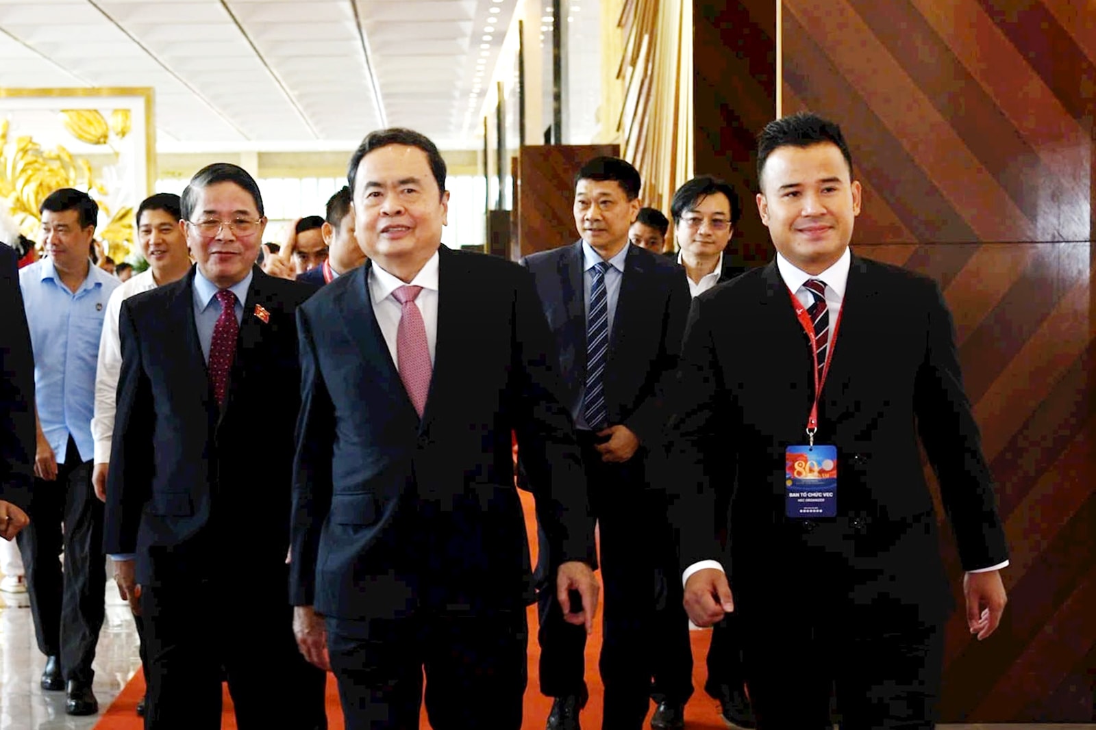 Chủ tịch Quốc hội Trần Thanh Mẫn, Phó Chủ tịch Quốc hội Nguyễn Đức Hải, Phó Chủ tịch Quốc hội Vũ Hồng Thanh dự lễ khai mạc Triển lãm