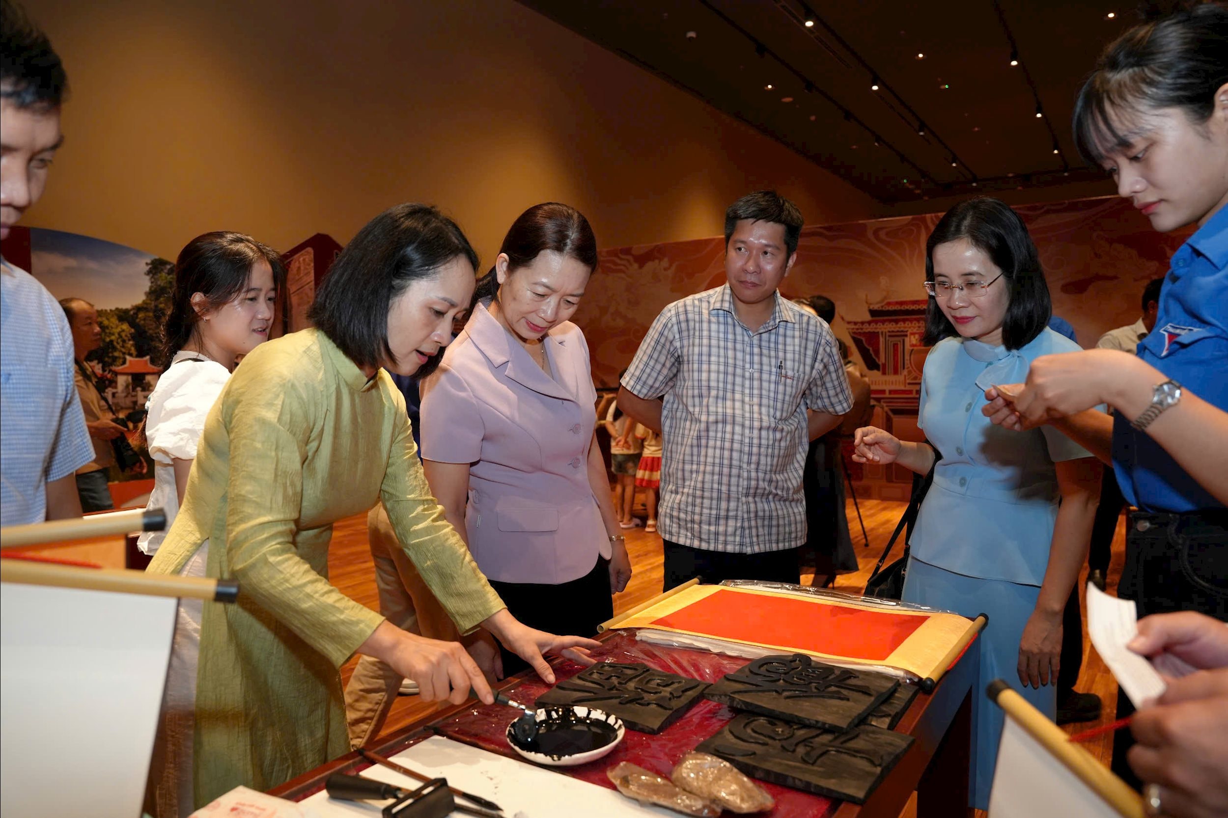 trải nghiệm in mộc bản