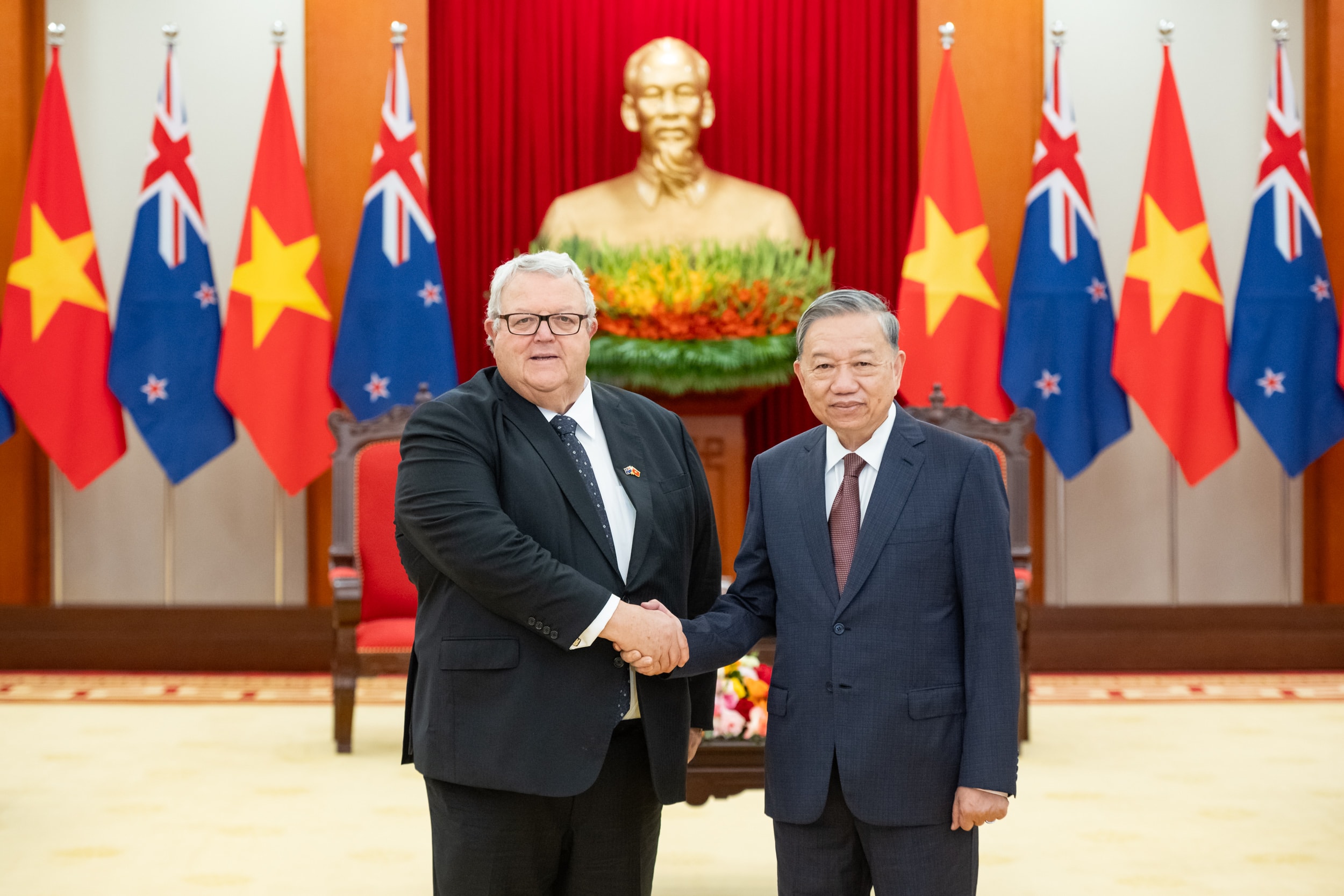 Z72_1638 - Chủ tịch Quốc hội New Zealand Gerry Brownlee hội kiến Tổng Bí thư Tô Lâm