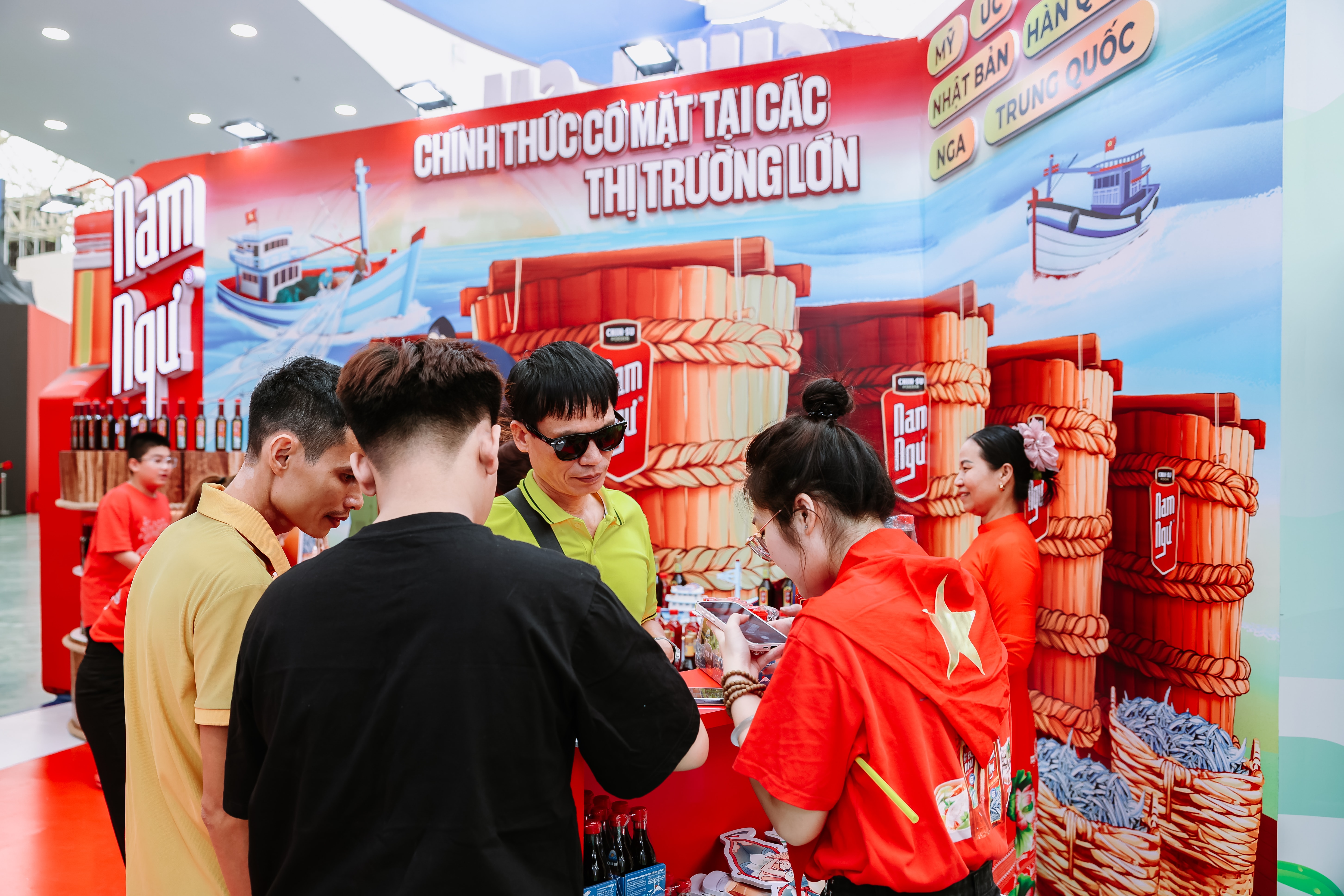 Sản phẩm nước mắm xuất khẩu của Masan cũng được giới thiệu