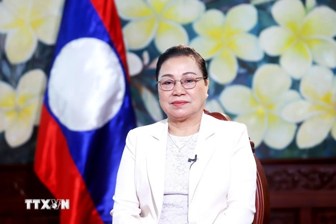 Đại sứ Lào tại Việt Nam Khamphao Ernthavanh. (Ảnh: Việt Đức/TTXVN) ttxvn-khamphao-ernthavanh.jpg