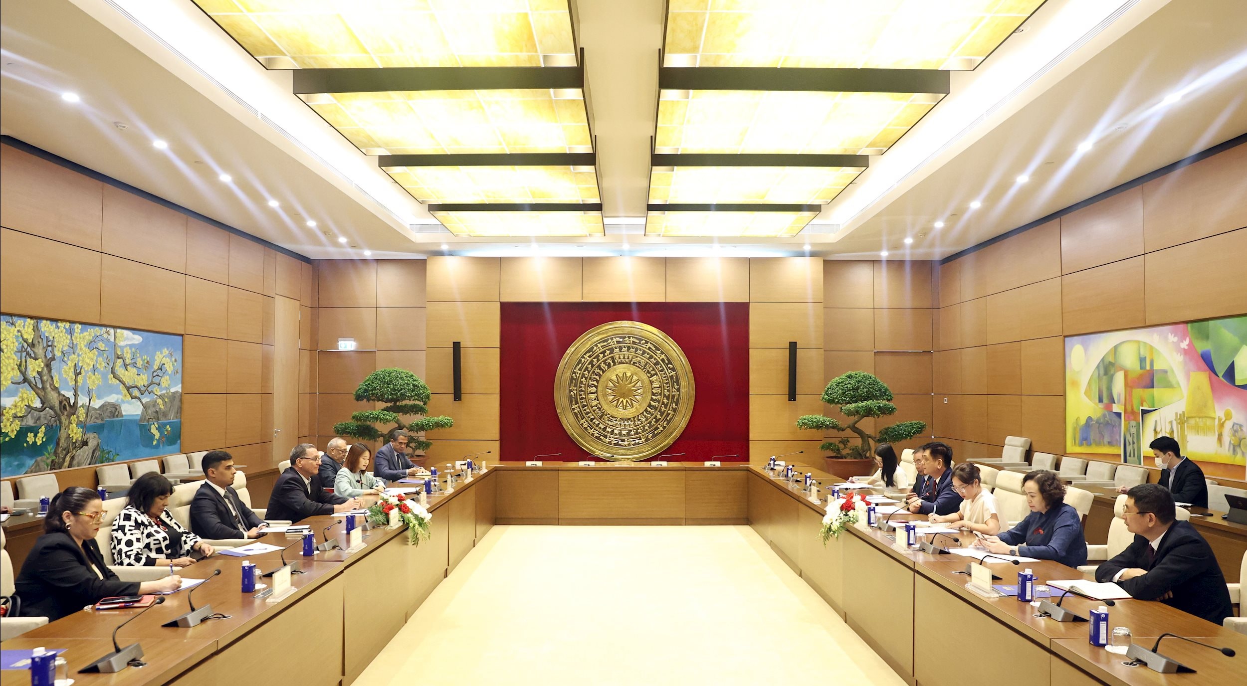 Quang cảnh cuộc hội đàm