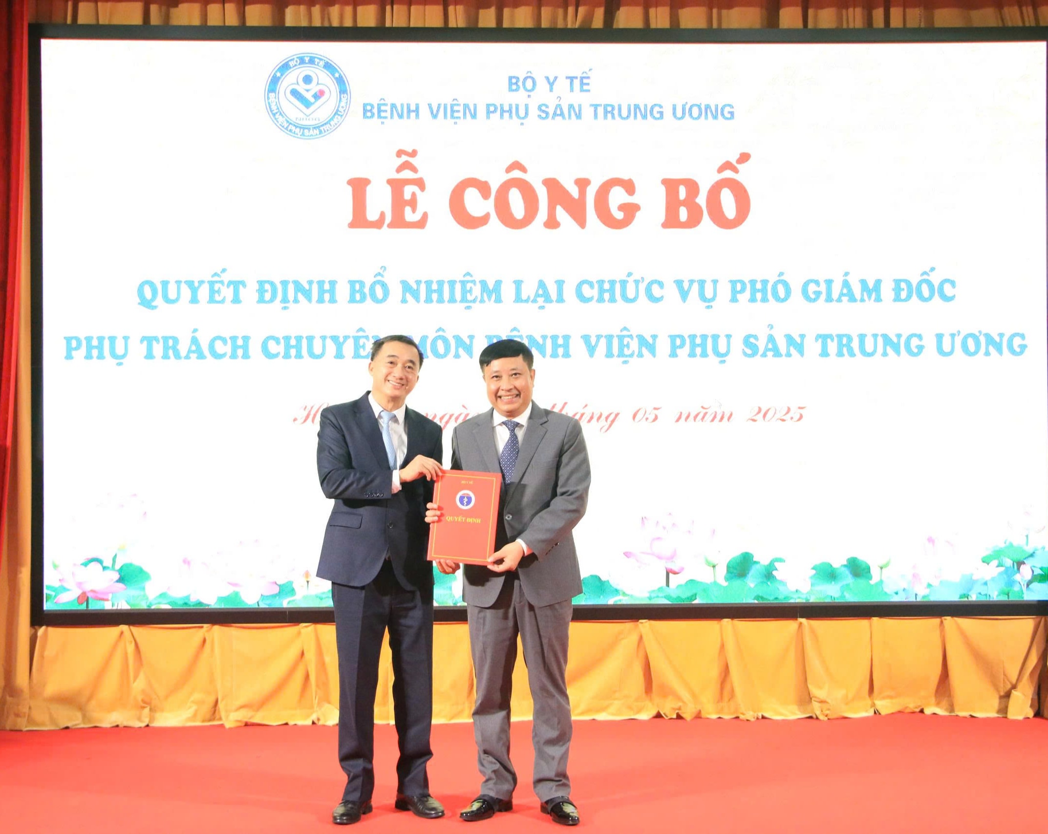 Bổ nhiệm lại PGS.TS Vũ Văn Du làm Phó Giám đốc chuyên môn BV Phụ sản Trung ương- Ảnh 1.